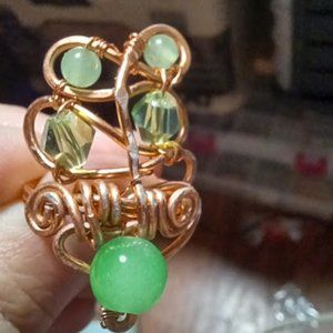Multi-stone wire wrap ring